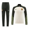 Barcelona Trenings Collegegenser Kvart-Zip 2023-24 Krem